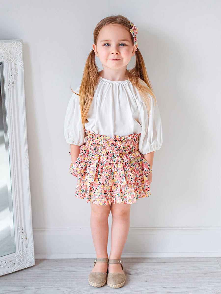 Demi Floral Skirt with Shorts， Colourful Newnham – view 3