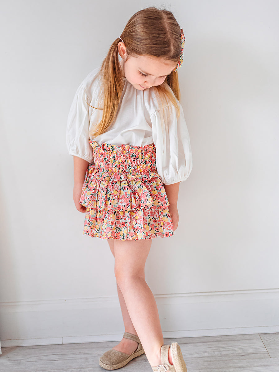 Demi Floral Skirt with Shorts， Colourful Newnham – view 5