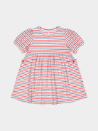 Phoebe Cotton Jersey Dress,Red Stripes – view 2