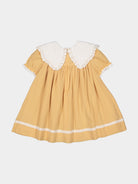 Livana Embroidered Dress,Butter Yellow – view 7