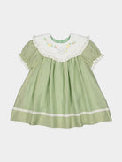 Livana Embroidered Dress,Baby Green – view 2
