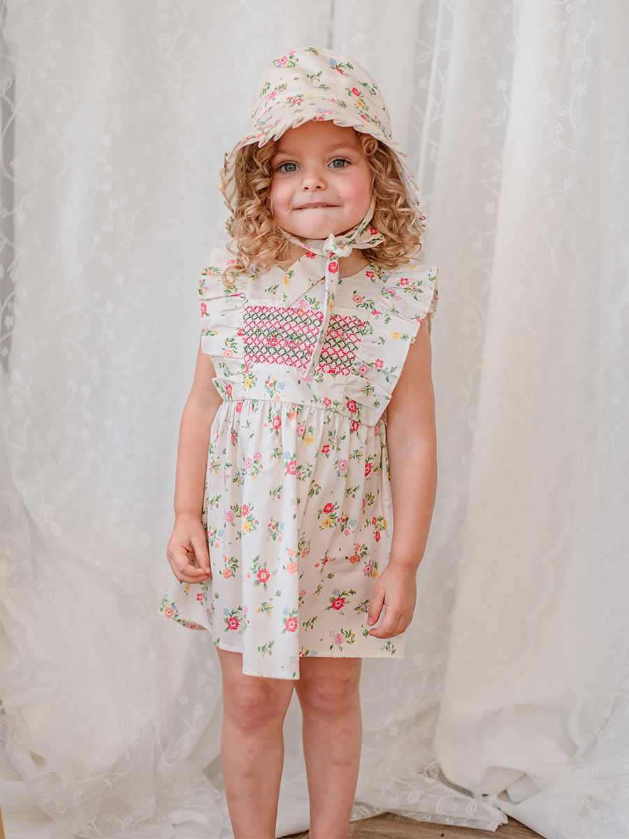 Laurel Smocked Dress， Kew Gardens – view 3