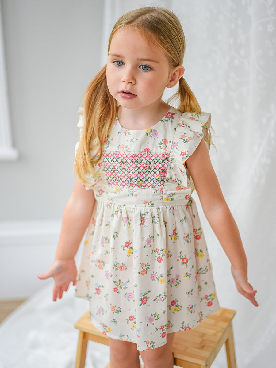 Laurel Smocked Dress， Kew Gardens – view 4