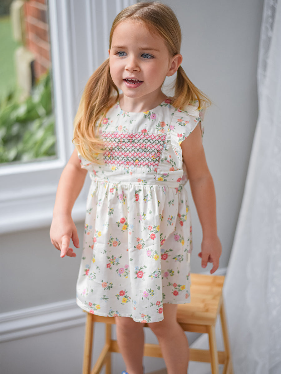 Laurel Smocked Dress， Kew Gardens – view 5