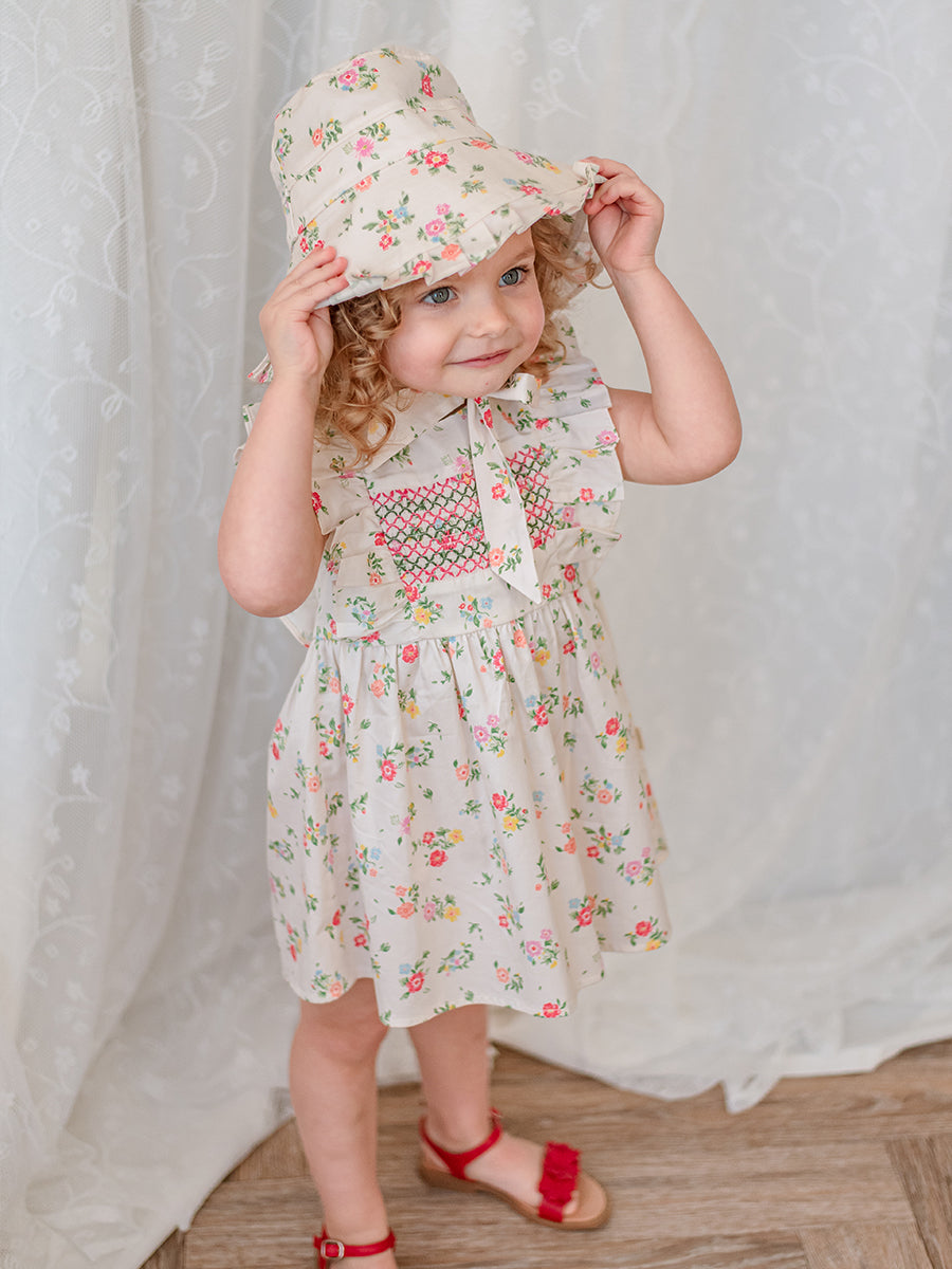 Laurel Smocked Dress， Kew Gardens – view 6