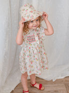 Laurel Smocked Dress， Kew Gardens – view 6
