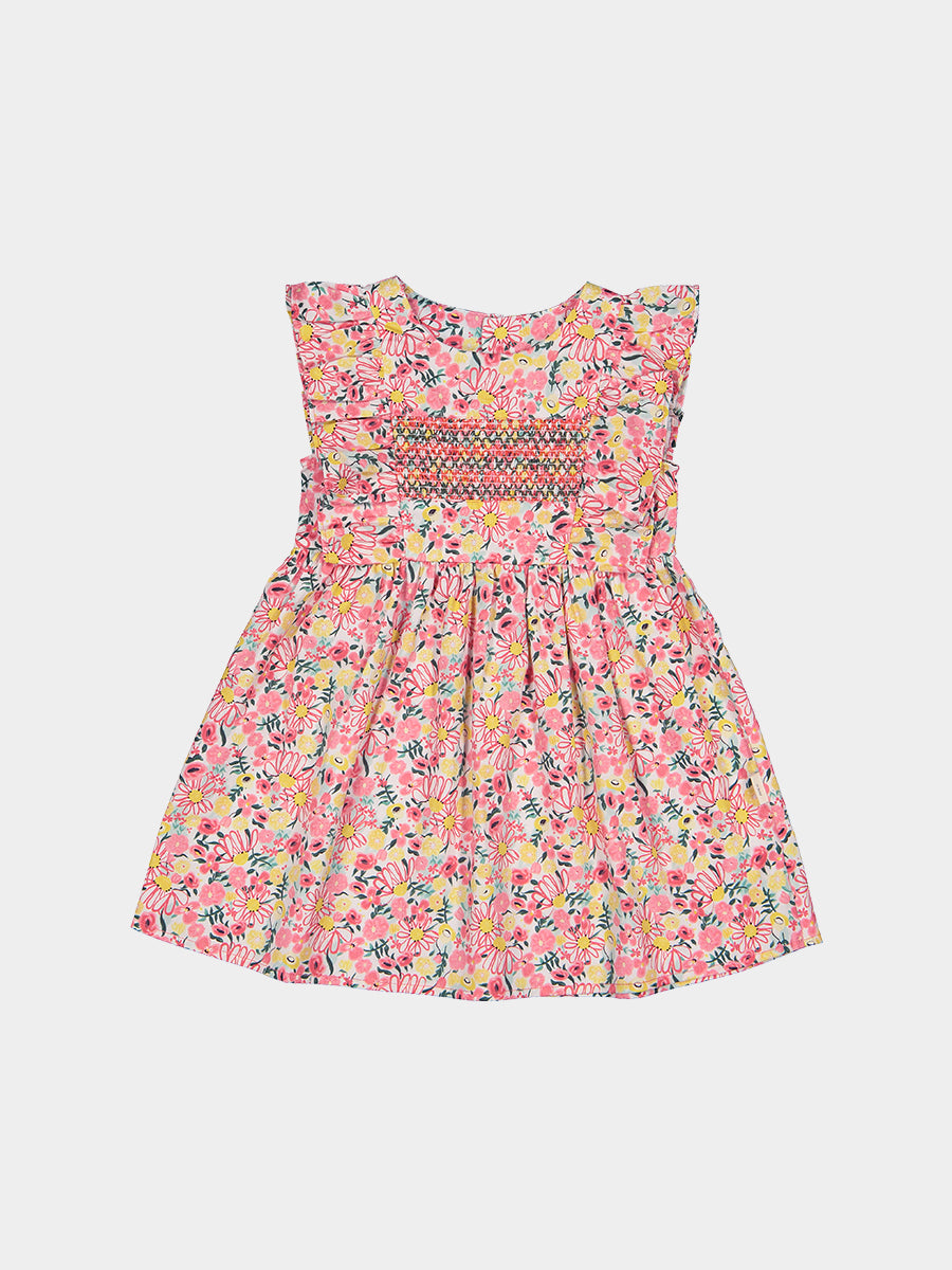 Laurel Smocked Dress， Colourful Newnham – view 2