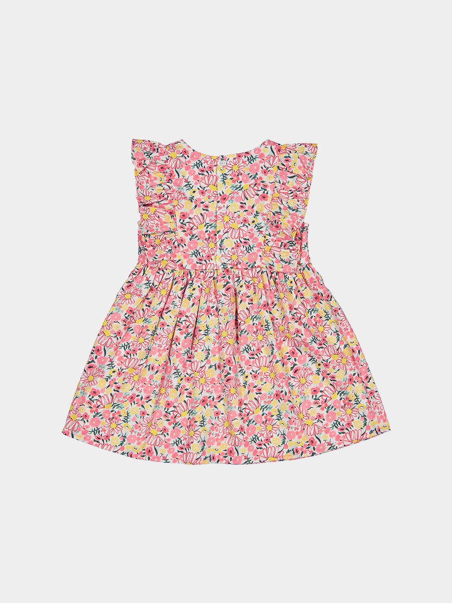 Laurel Smocked Dress， Colourful Newnham – view 7