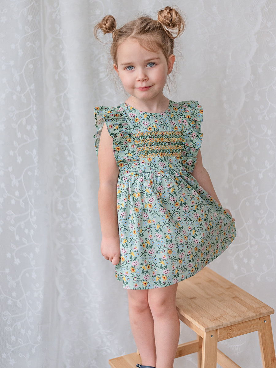 Laurel Smocked Dress， Lucy's Gardenhouse – view 3