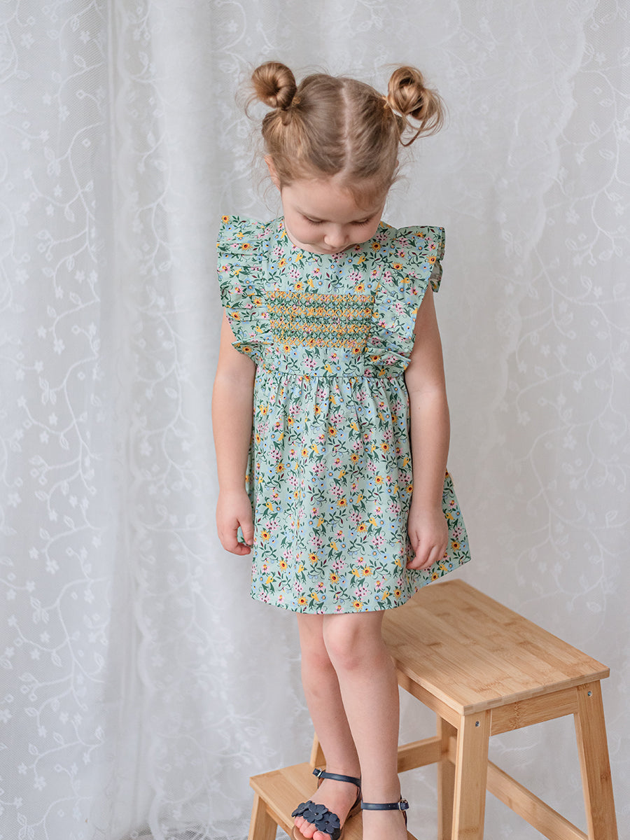 Laurel Smocked Dress， Lucy's Gardenhouse – view 6