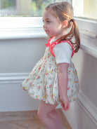 Jeanine 3-Piece Smocked Top T-Shirt Bloomers Set， Kew Gardens – view 6