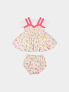 Jeanine 3-Piece Smocked Top T-Shirt Bloomers Set， Kew Gardens – view 2