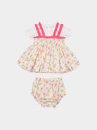 Jeanine 3-Piece Smocked Top T-Shirt Bloomers Set， Kew Gardens – view 7
