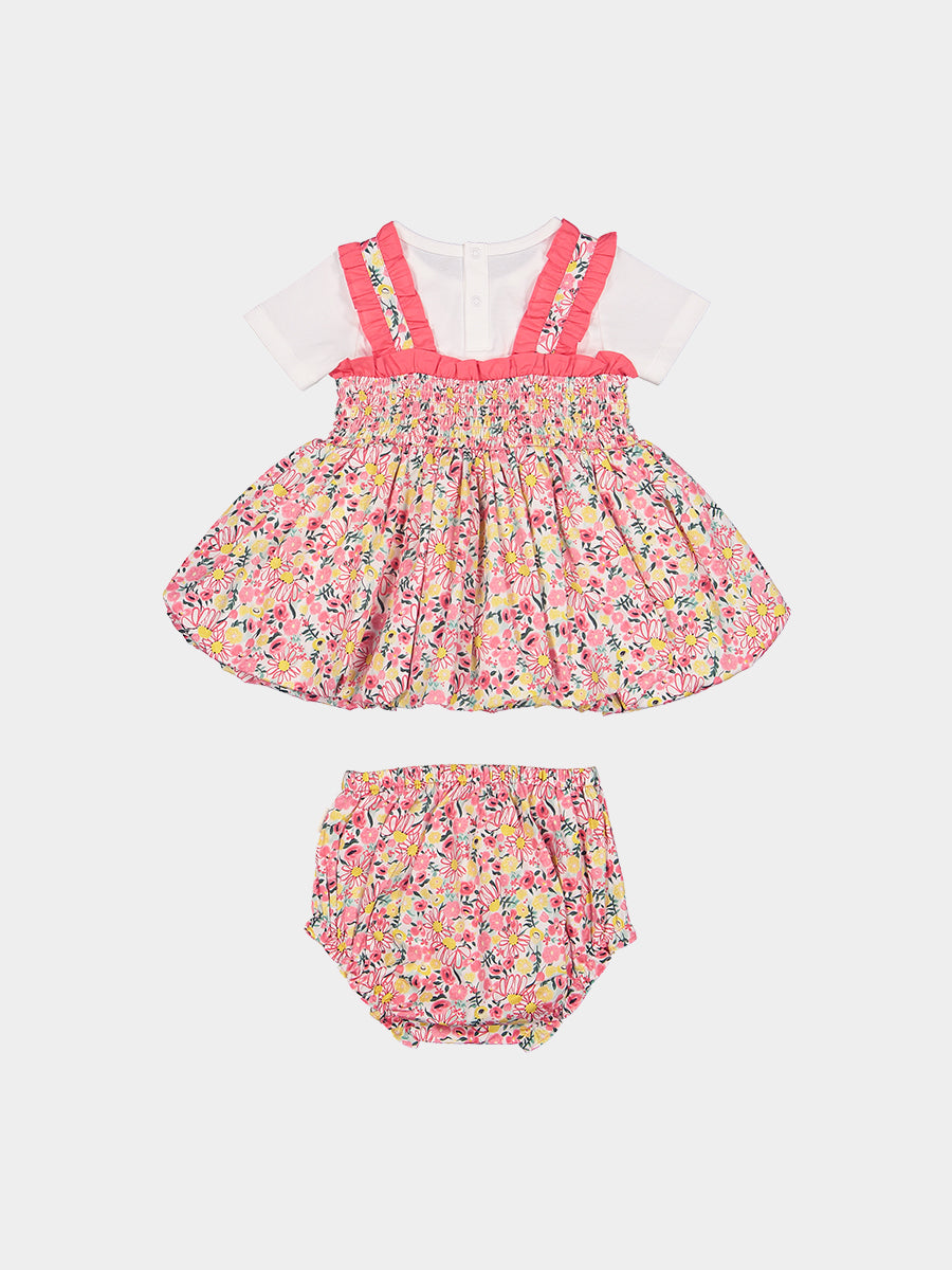 Jeanine 3-Piece Smocked Top T-Shirt Bloomers Set， Colourful Newnham – view 7