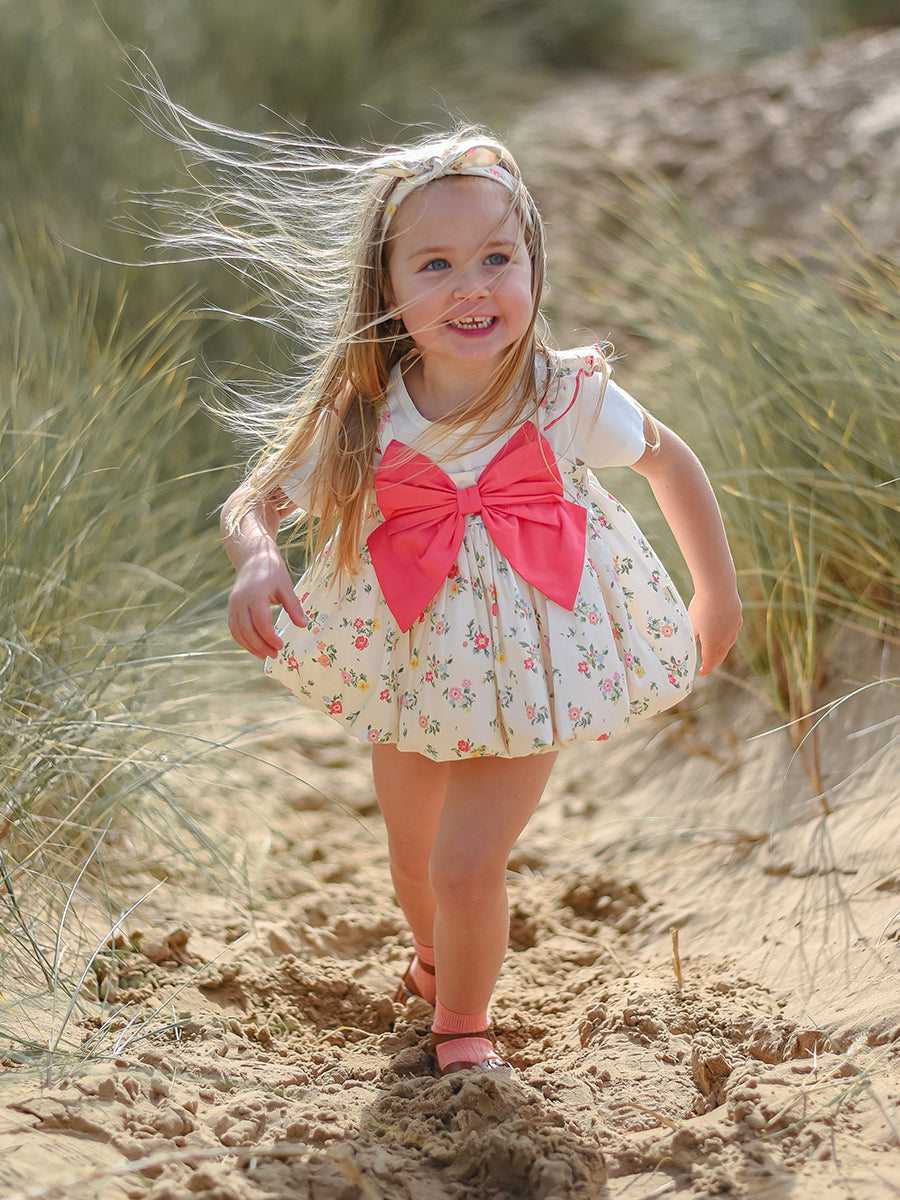 Theresa 3-Piece Floral Top T-Shirt and Bloomers Set， Ritz Bouquet – view 3