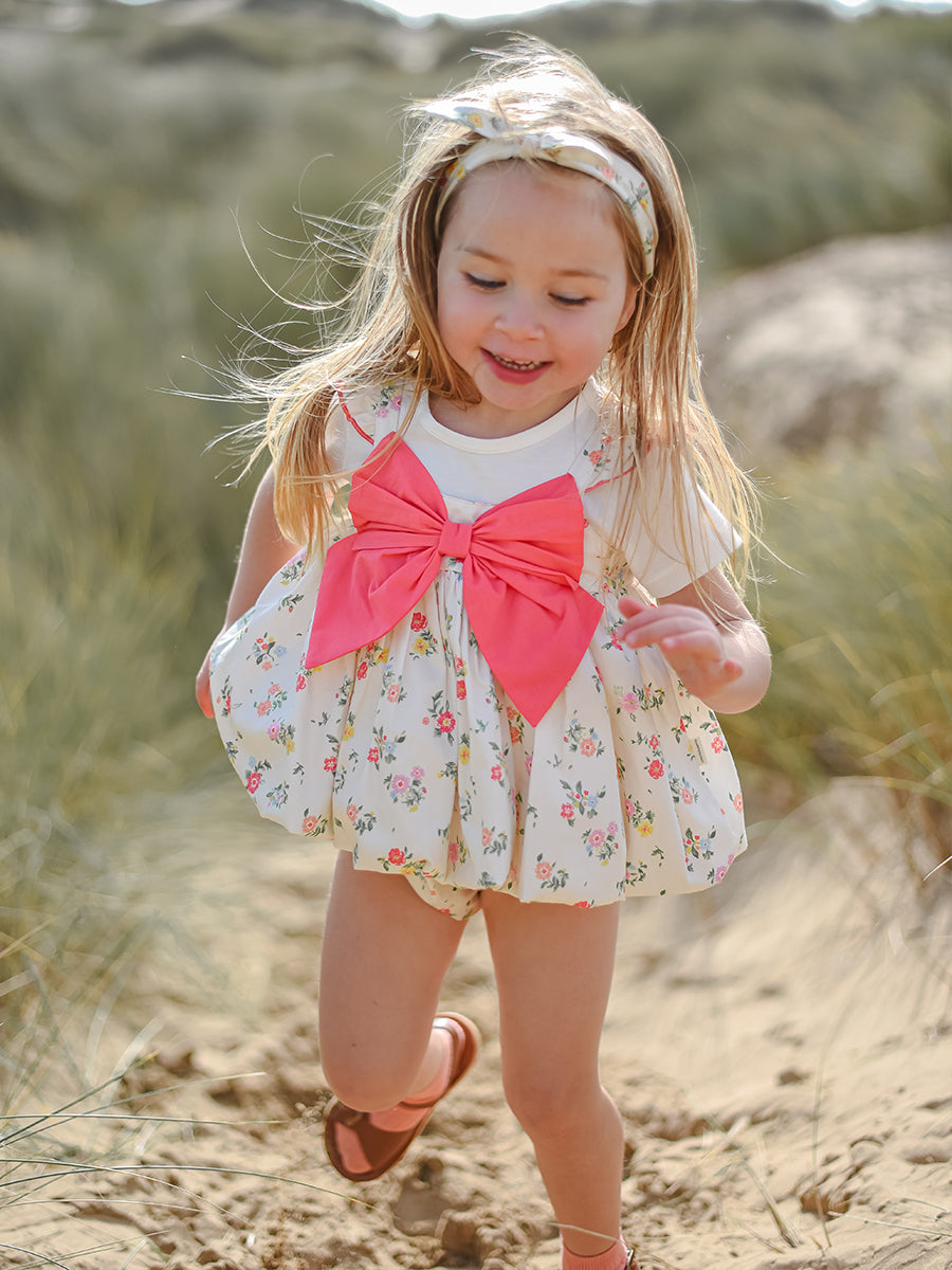 Theresa 3-Piece Floral Top T-Shirt and Bloomers Set， Ritz Bouquet – view 4