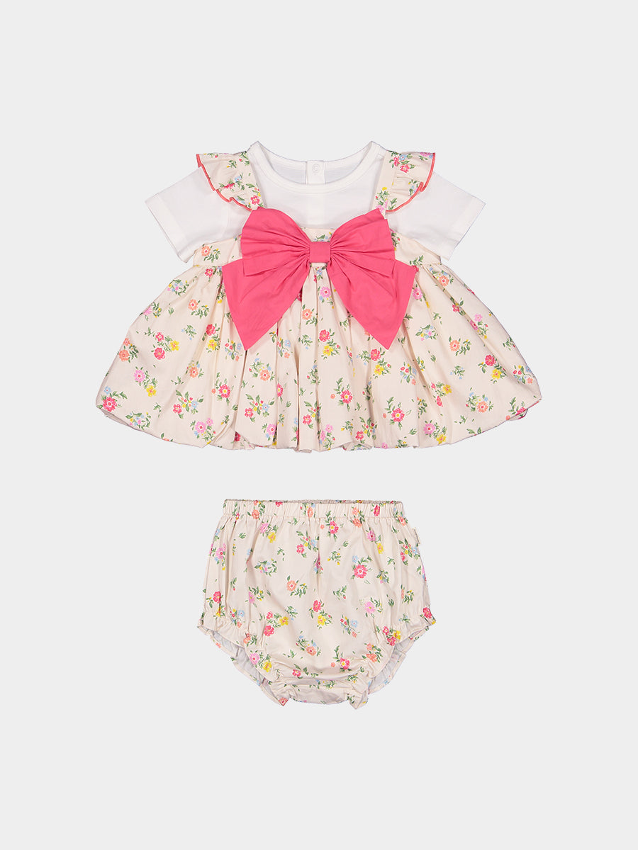 Theresa 3-Piece Floral Top T-Shirt and Bloomers Set， Ritz Bouquet – view 2