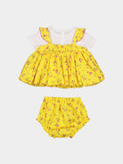Theresa 3-Piece Floral Top T-Shirt and Bloomers Set， Mayfair Garden – view 7