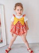 Theresa 3-Piece Floral Top T-Shirt and Bloomers Set， Happyland – Happyology