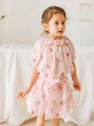 Yvonne 2-Piece Floral Blouse and Skirt Set， Embroidered Florets – view 4