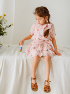 Yvonne 2-Piece Floral Blouse and Skirt Set， Embroidered Florets – view 6