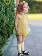 Ivette 2-Piece Tutu Top and Bloomers Set， Mayfair Garden – view 5