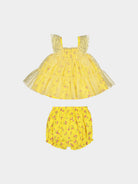 Ivette 2-Piece Tutu Top and Bloomers Set， Mayfair Garden – view 7