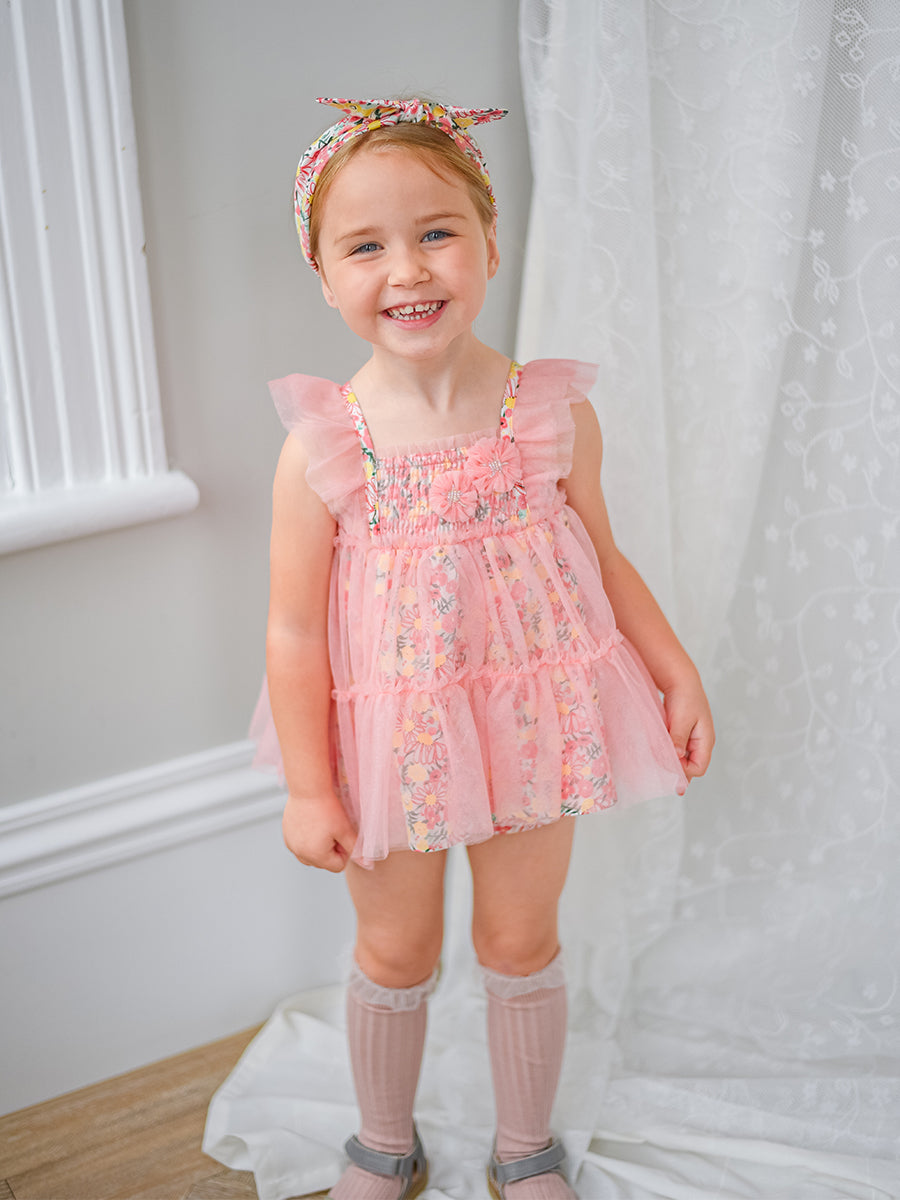 Ivette 2-Piece Tutu Top and Bloomers Set， Colourful Newnham – Happyology