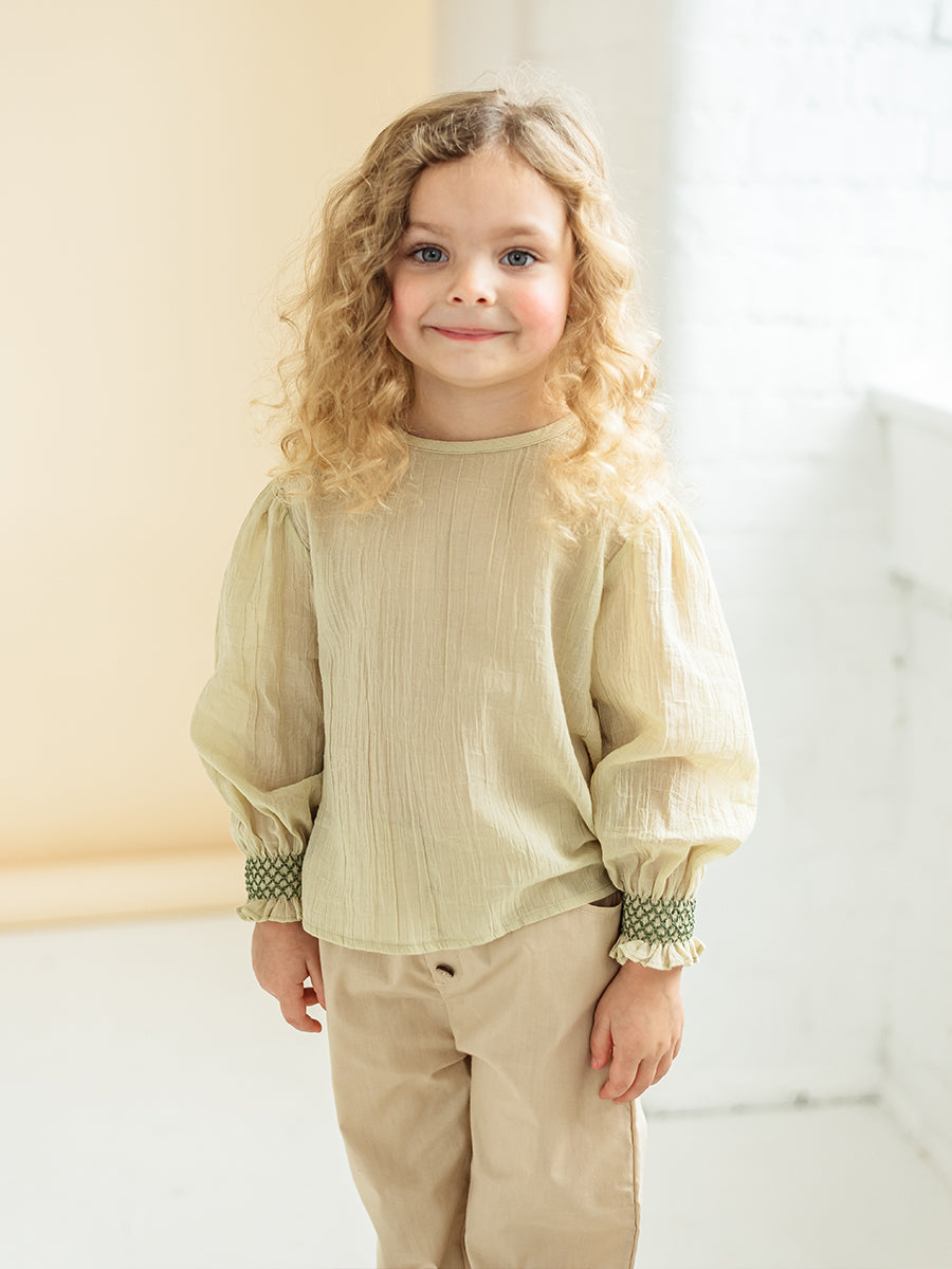 Verbena Blouse, Tender Green – Happyology
