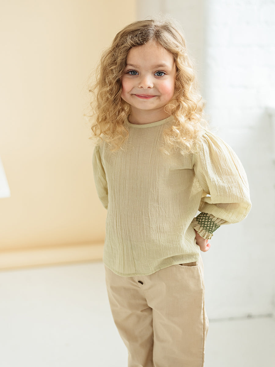 Verbena Blouse, Tender Green – view 5