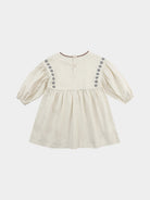 Myrtle Embroidery Dress, Almond – view 7