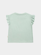 Aria Jersey Tee, Green Stripe – view 7