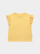Aria Jersey Tee, Yellow Stripe – view 2