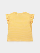 Aria Jersey Tee, Yellow Stripe – view 7