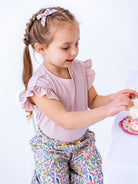 Aria Jersey Tee, Pink Stripe – view 5