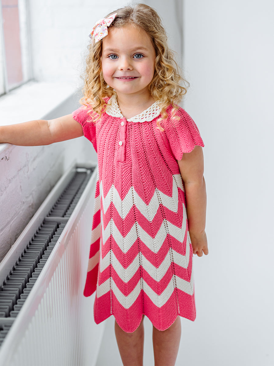 Aspen Crochet Dress, Rosa – view 4