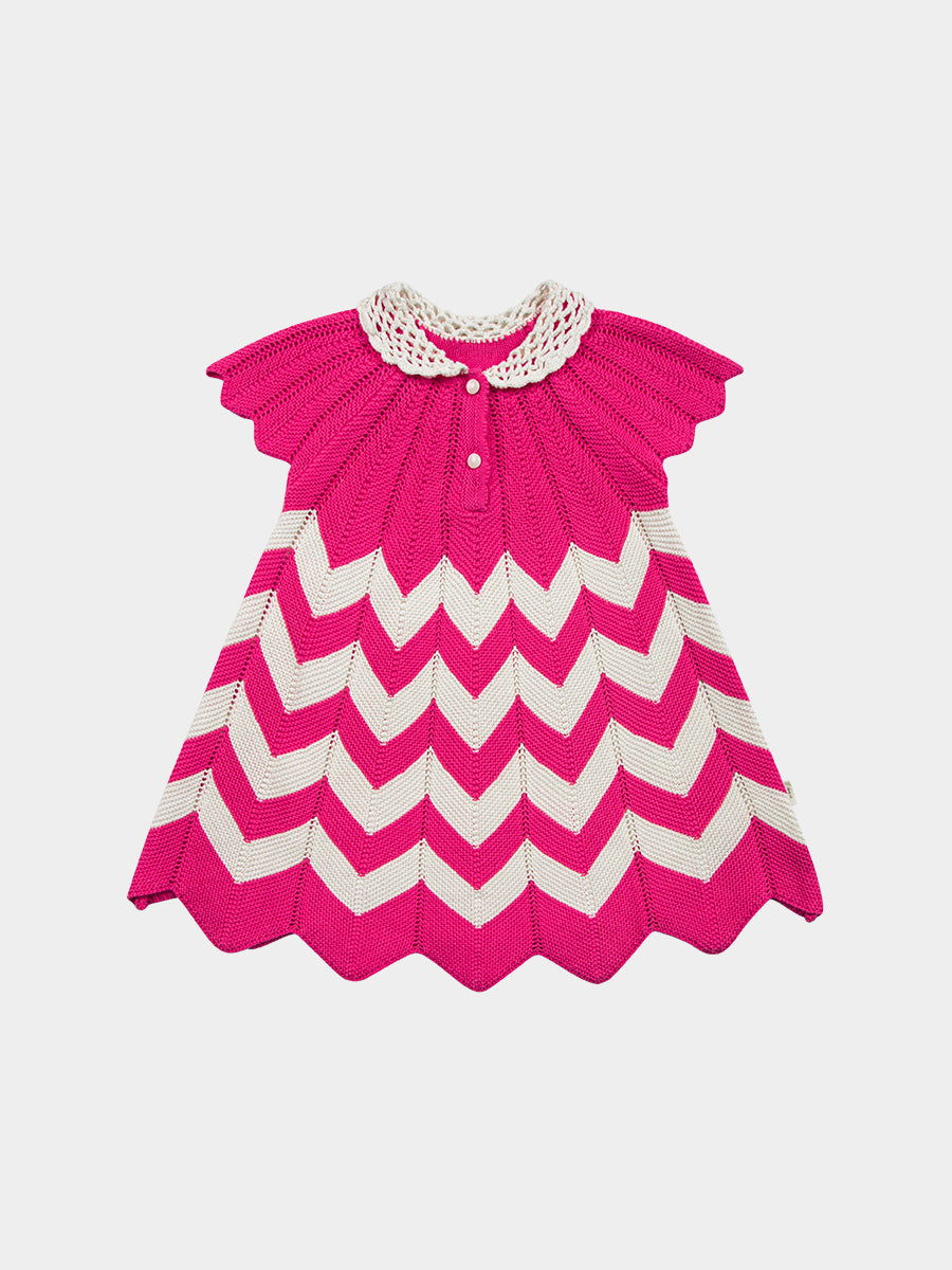 Aspen Crochet Dress, Rosa – view 2