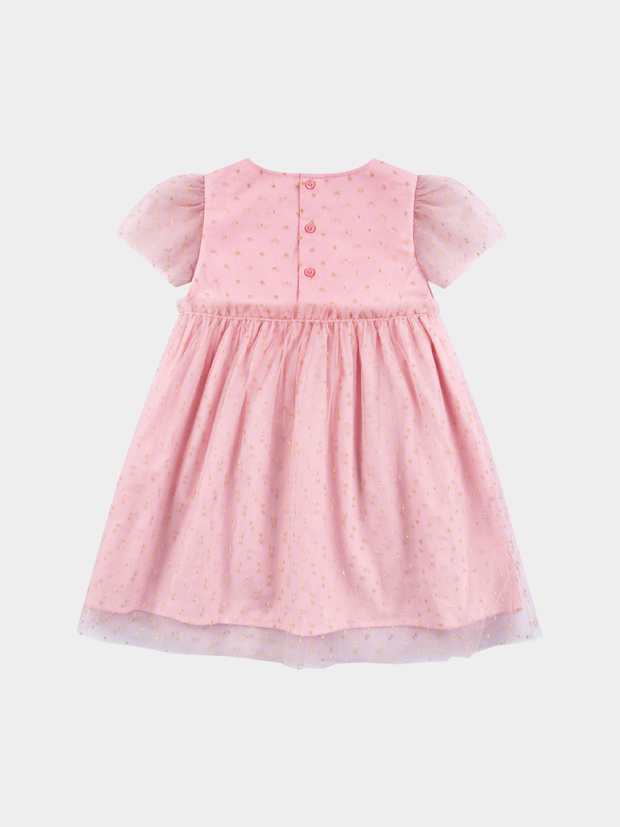 Iris Tulle Dress, Sakura Pink – view 7