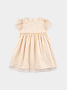 Iris Tulle Dress, Almond White – view 2