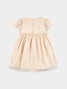 Iris Tulle Dress, Almond White – view 7