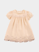 Cinderella Broiderie Anglaise Dress, Champagne – view 2