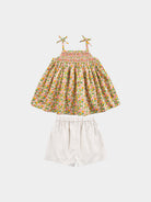 Cerris Smocking Top & Shorts Set, Blooming Cornwall – view 7
