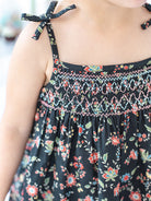 Cerris Smocking Top & Shorts Set, Secret Garden Night – view 4