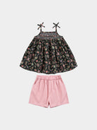 Cerris Smocking Top & Shorts Set, Secret Garden Night – view 2