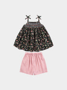 Cerris Smocking Top & Shorts Set, Secret Garden Night – view 7