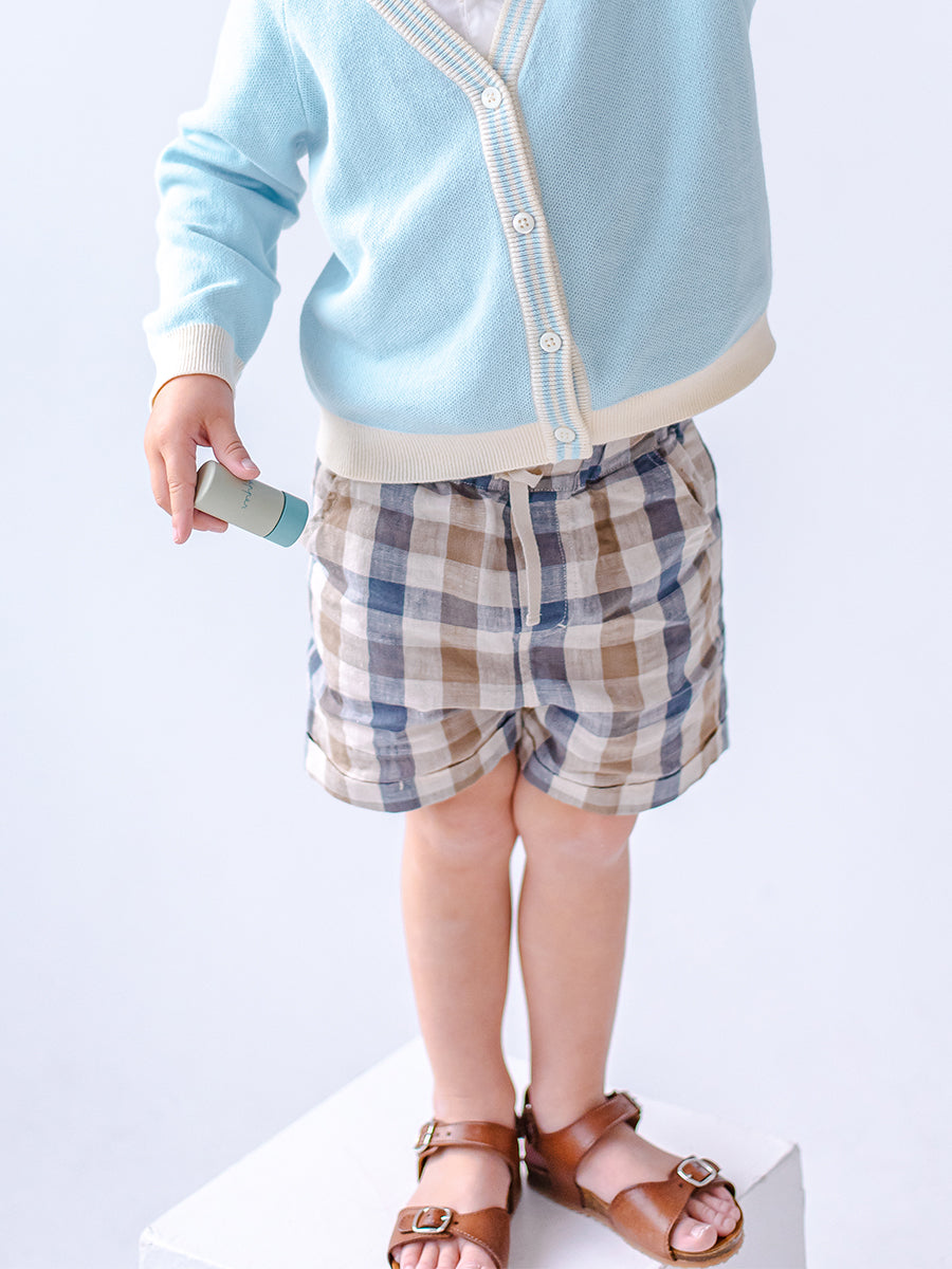 Oak Shorts, Blue Plaid – view 4
