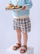 Oak Shorts, Blue Plaid – view 5