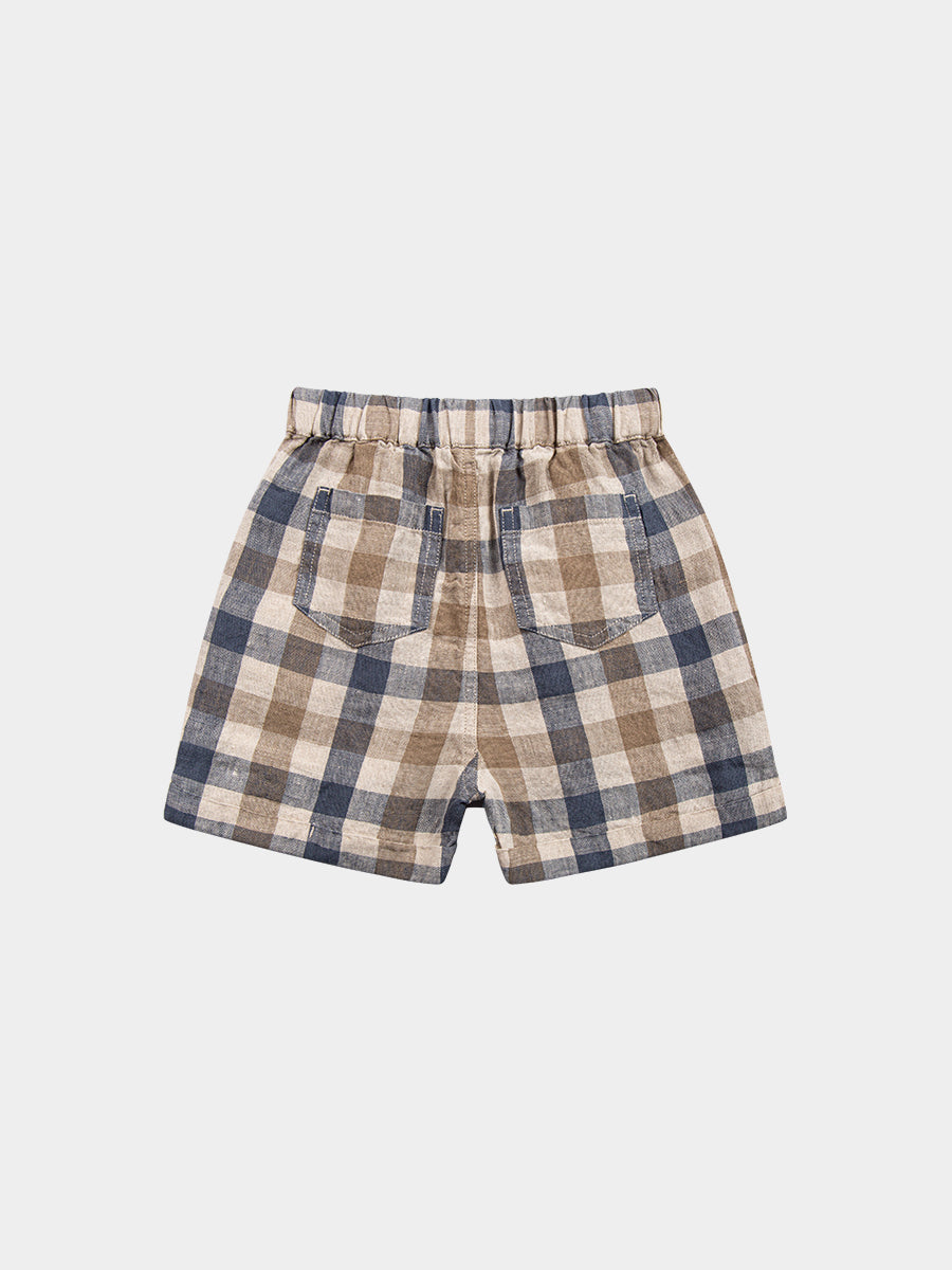 Oak Shorts, Blue Plaid – view 7