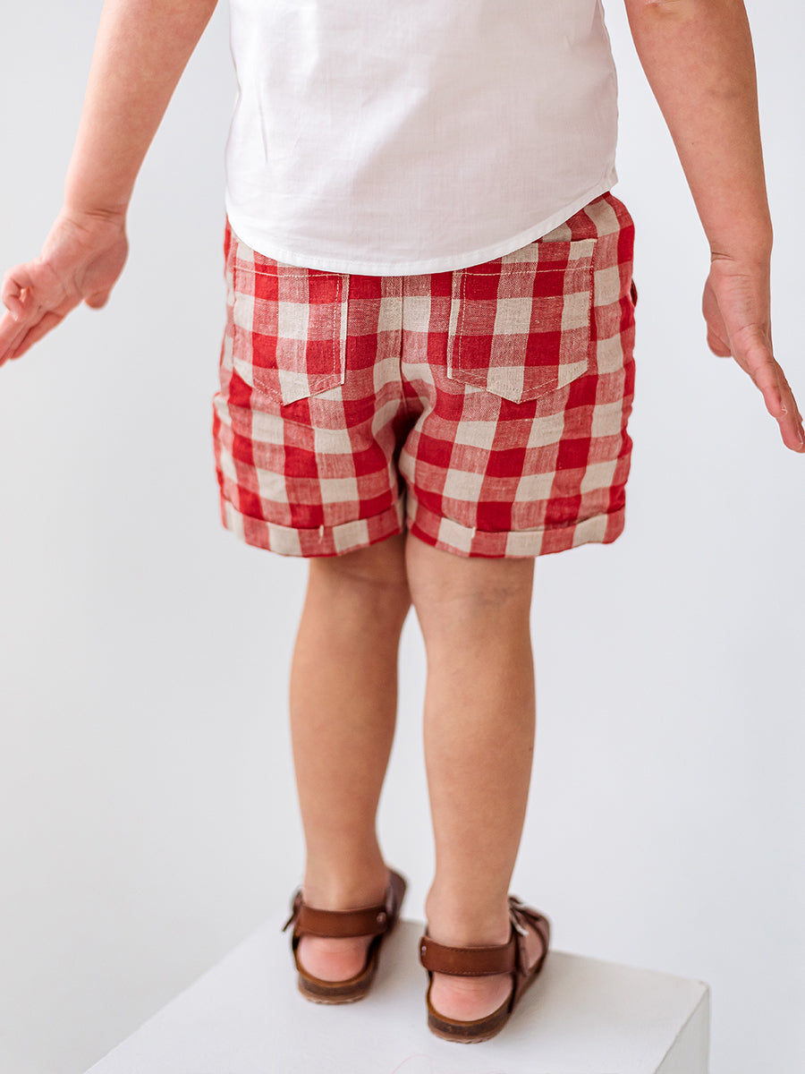 Oak Shorts, Red Plaid – view 3