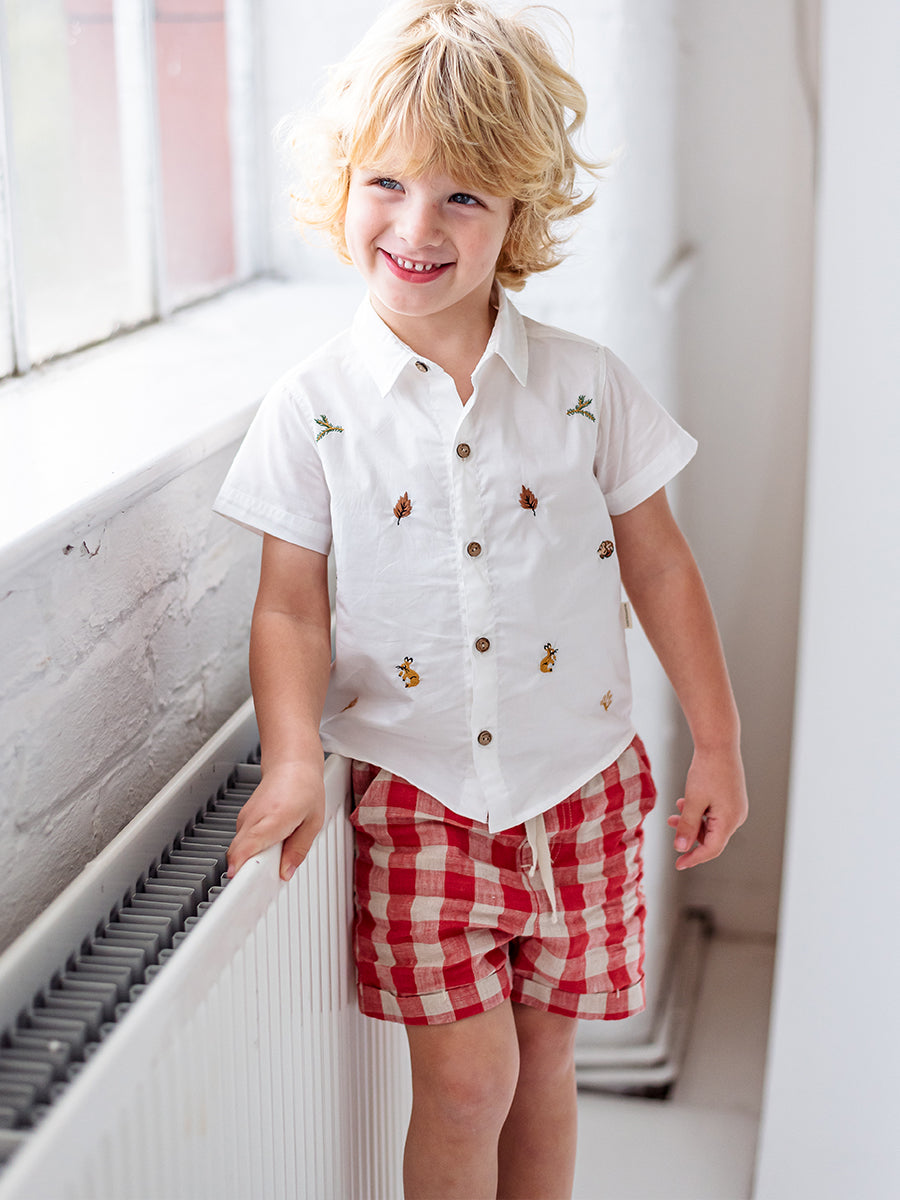 Oak Shorts, Red Plaid – view 6